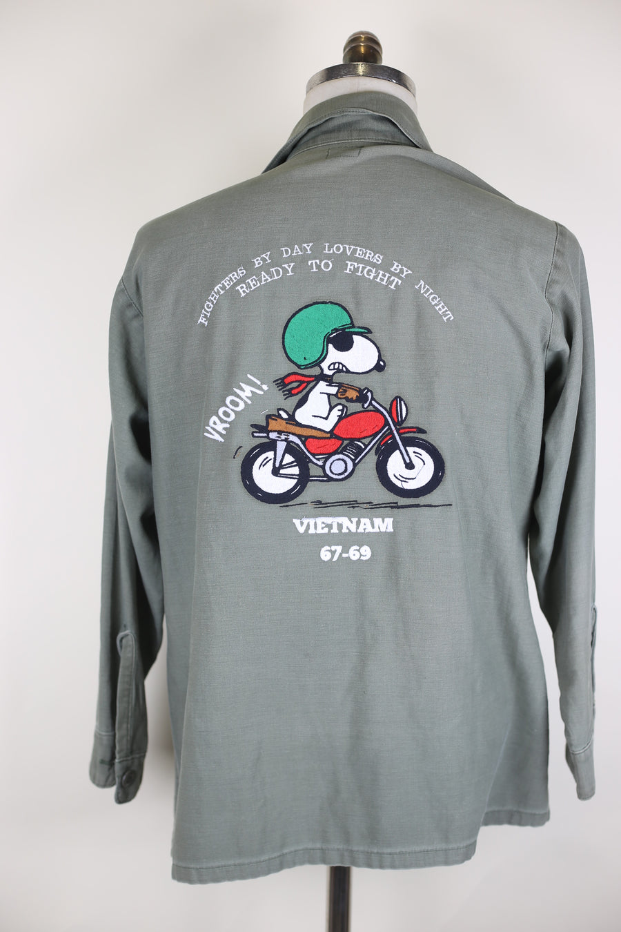 Camicia Og 107 us Army  con ricamo Snoopy  - M -