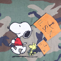 US ARMY Bdu Camouflage Jacket with Snoopy Embroidery - XL -