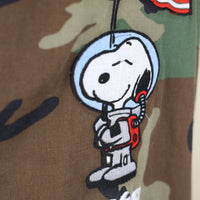 BDU WOODLAND Us ARMY jacket with Snoopy Moon Landing embroidery - L -