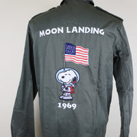 Camicia   Army  con ricamo Snoopy Moon Landing   - L  -