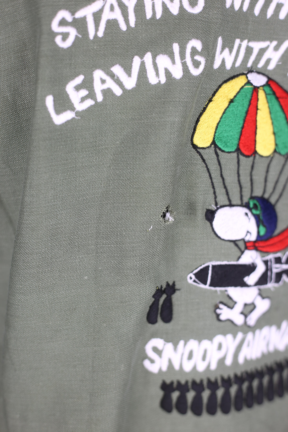 Camicia Og 107 us Army  con ricamo Snoopy  - M -