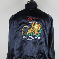 VINTAGE NYLON JACKET MADE IN USA WITH JAPAN EMBROIDERY - M -