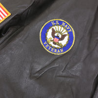 A2 Us Navy Leather Jacket - XL.