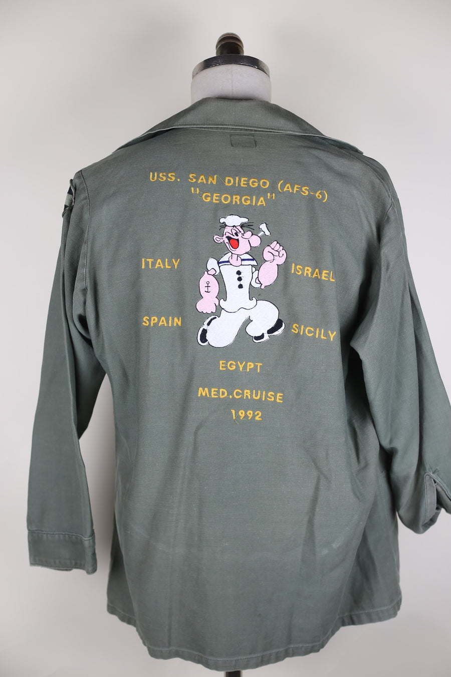 Camicia Og 107 us Army  con ricamo POPEYE  - M -