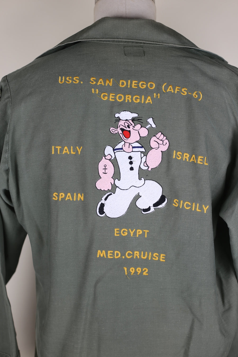 Camicia Og 107 us Army  con ricamo POPEYE  - M -