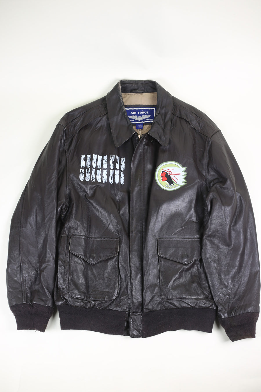 A2 Air Apache Leather Jacket - L -