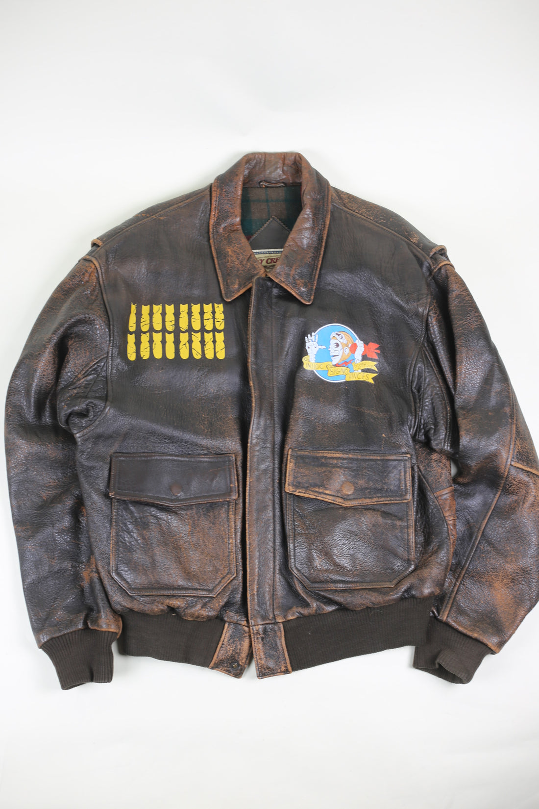 A2 23rd Bombardment Leather Jacket - L -