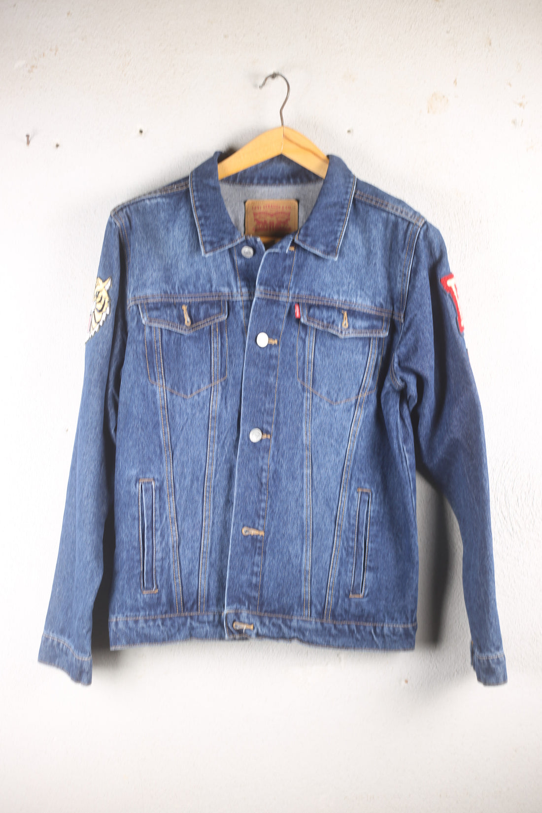 GIACCA DI JEANS CON STAMPA    - S  -