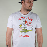 T-shirt tubolare Flying Ace Snoopy in cotone organico