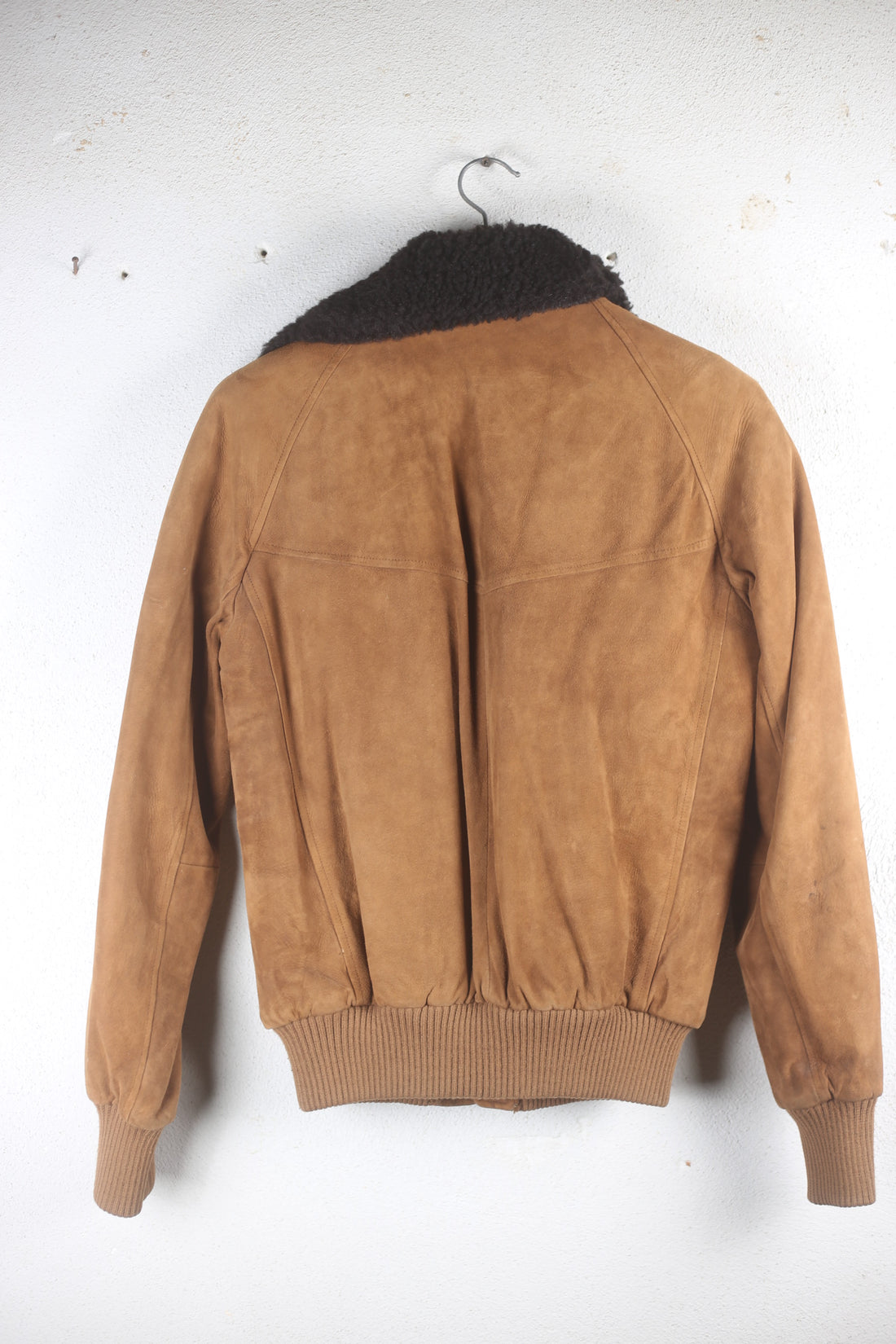 Vintage sheepskin leather jacket - M -