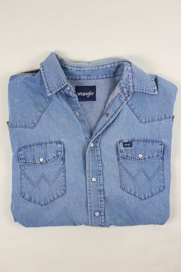 Camicia di jeans  vintage WRANGLER- XL -