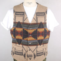 vintage pendleton navajo vest    -  L -