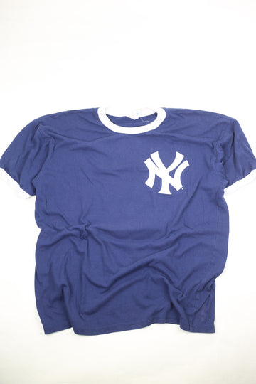 YANKEES t-shirt made in usa 80s -L-