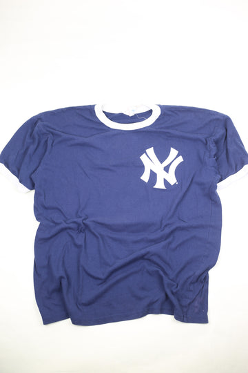 T-shirt YANKEES made in usa 80s  -L-