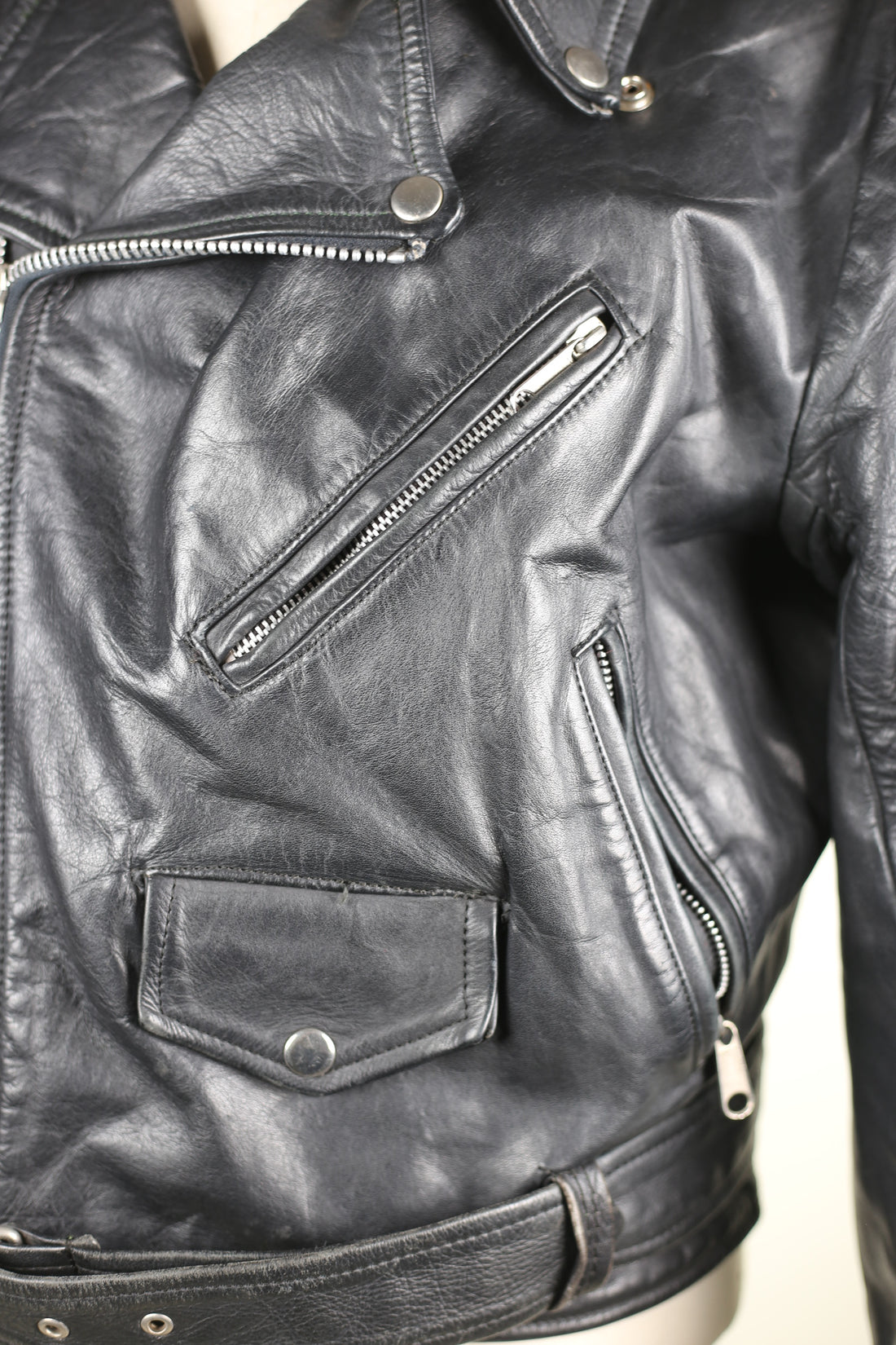 Leather jacket Made in USA -M -