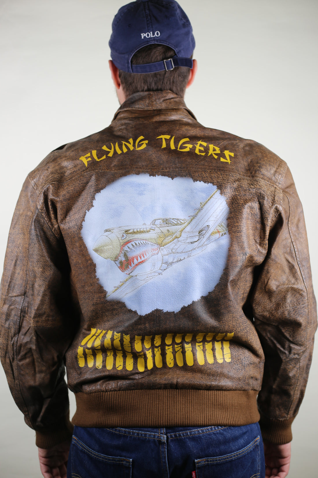 A2 Flying Tigers Leather Jacket -L -