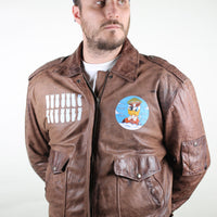 A2 Donal Duck Leather Jacket - L -