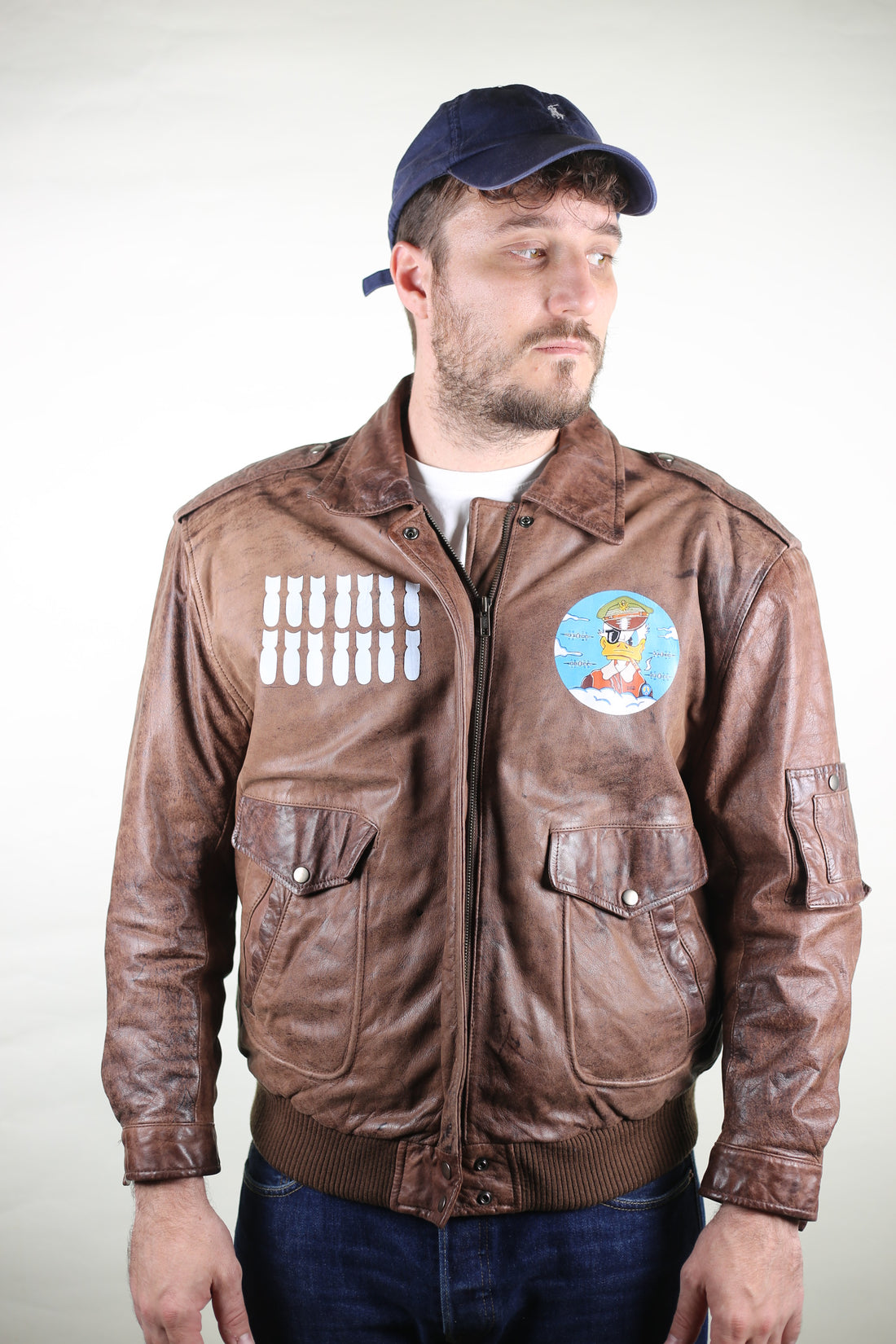 A2 Donal Duck Leather Jacket - L -
