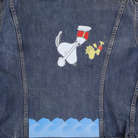 LEVIS SNOOPY Jeans Jacket - L -