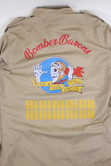 Barons bomber army shirt - L -