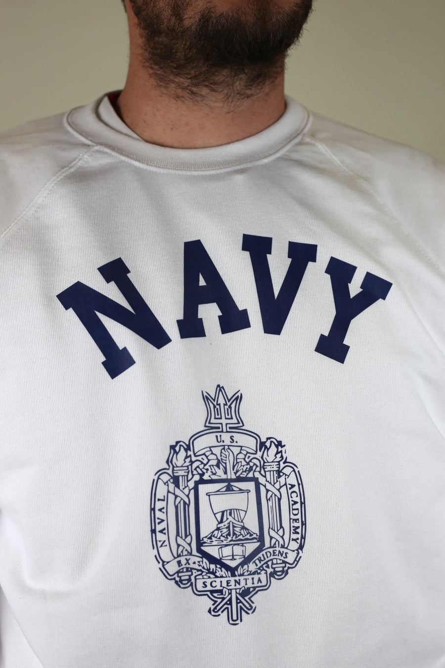 Felpa raglan  mezza manica Us Navy Accademy