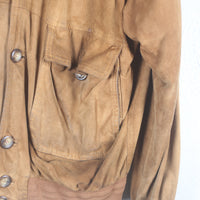 Real leather reindeer jacket - M/L