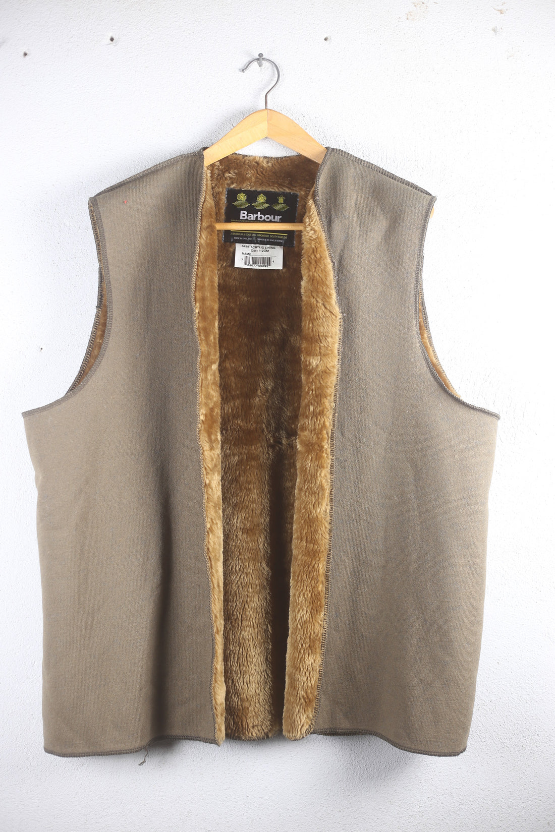 IMBOTTITURE PER  BARBOUR A295  GAMEFAIR - BORDER - SOLWAY ZIPPER - NORTHUMBRIA