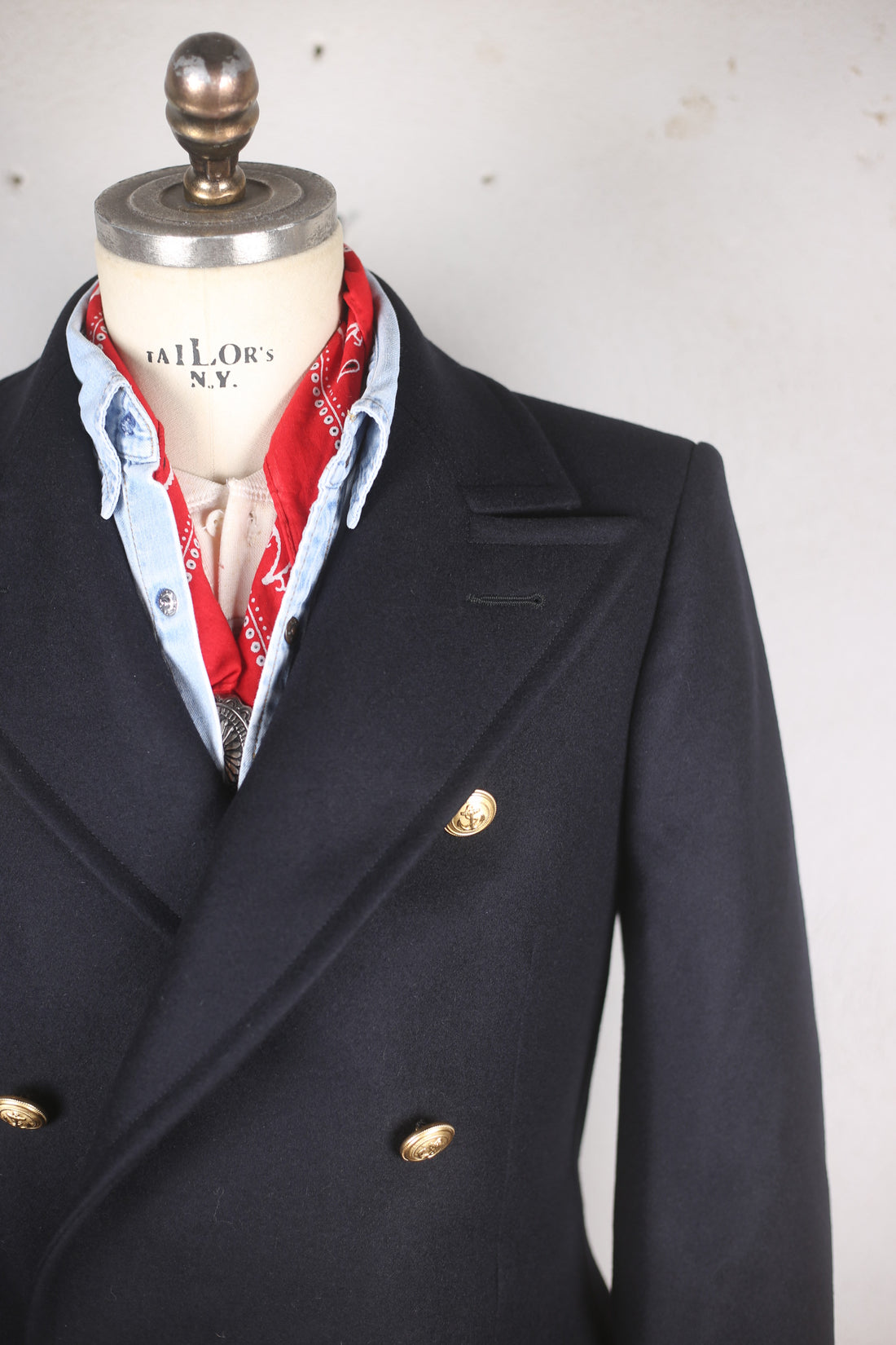 Italian Navy DEADSTOCK double-breasted coat