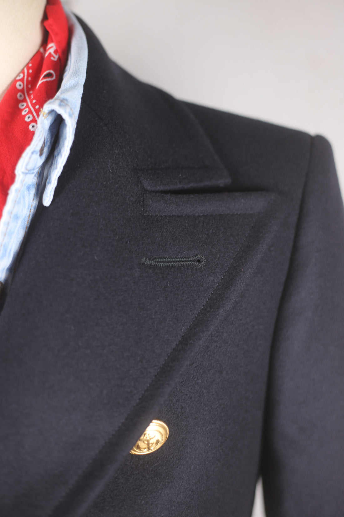 Italian Navy DEADSTOCK double-breasted coat
