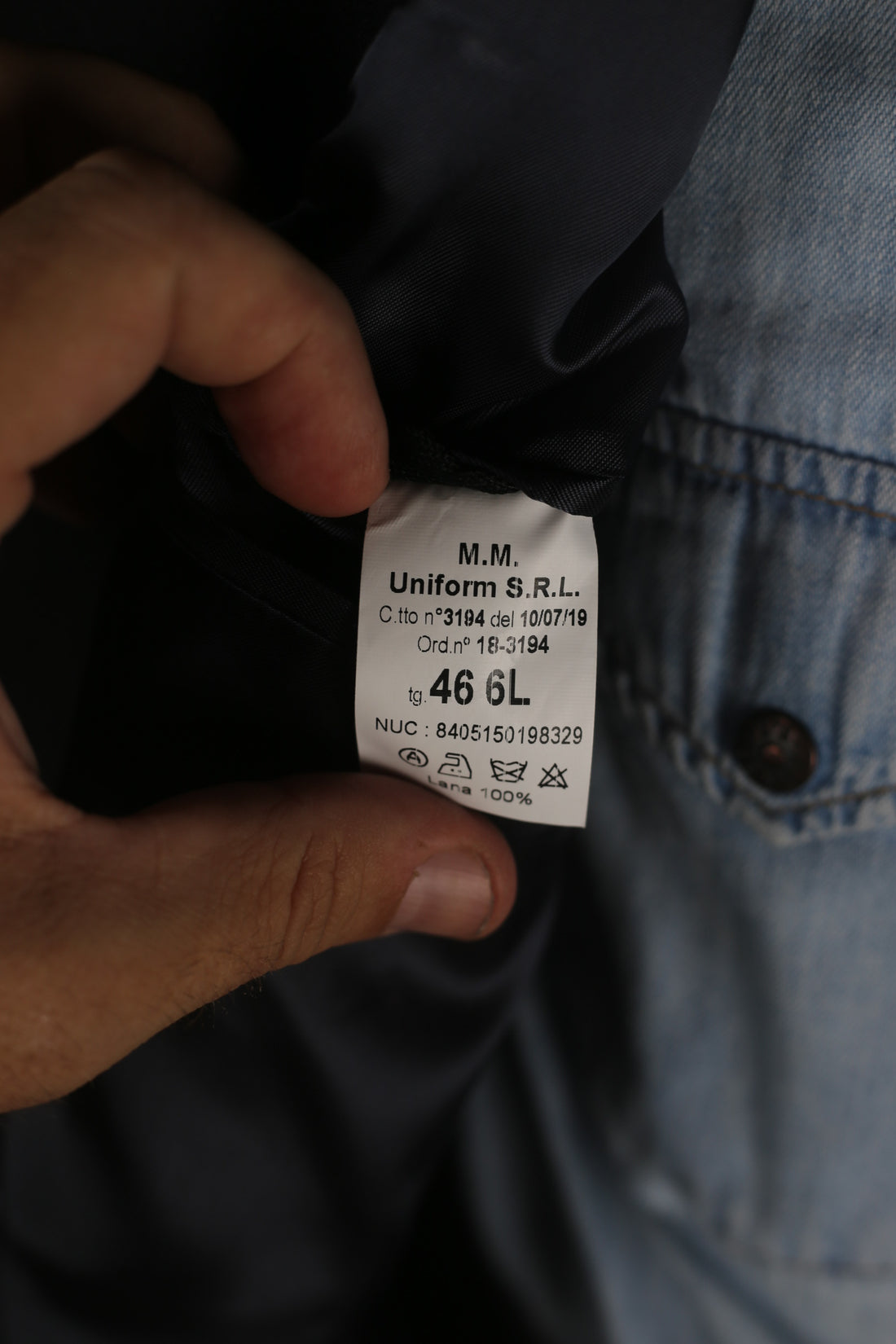 Italian Navy DEADSTOCK double-breasted coat