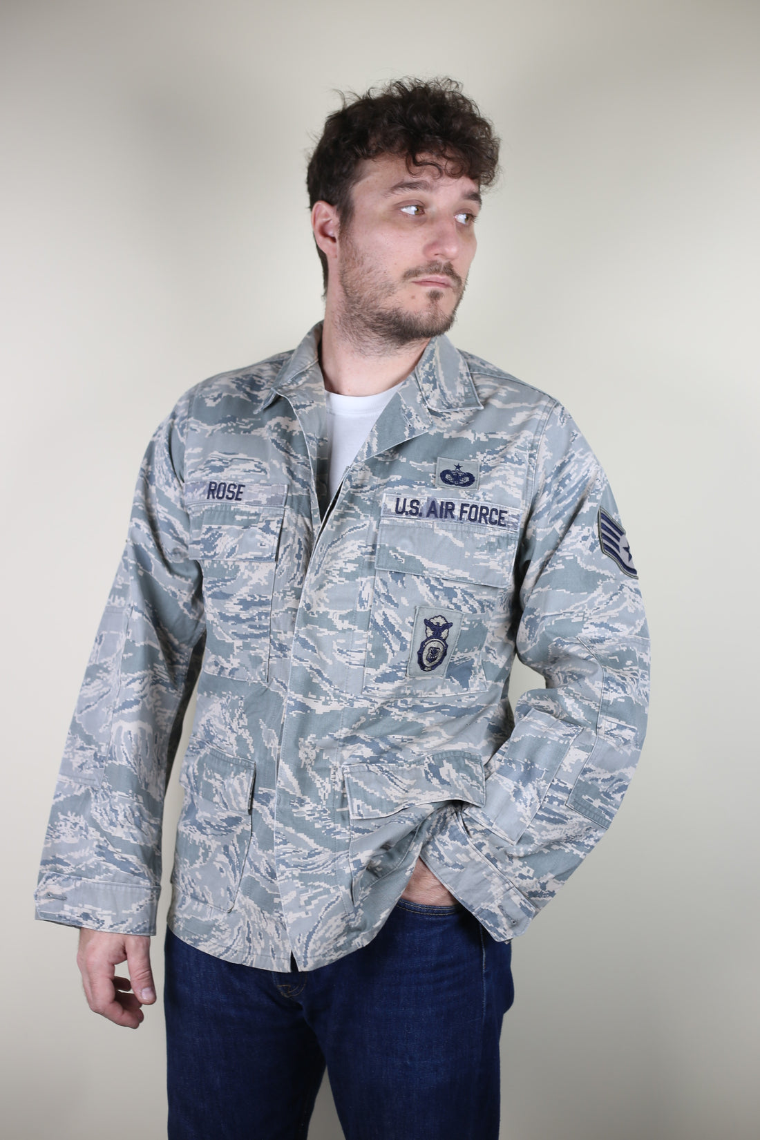 ABU US AIR FORCE camouflage jacket - L -