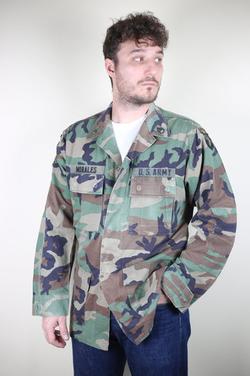Giacca camouflage BDU WOODLAND  Us army airborne- L -