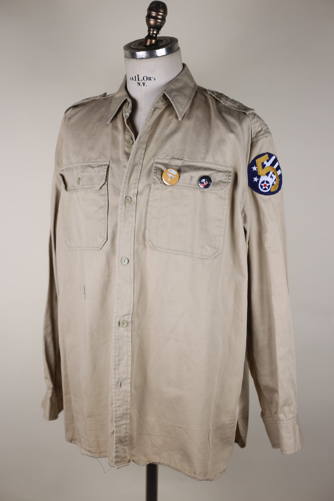 Camicia   Army  con ricamo Snoopy     - XL  -