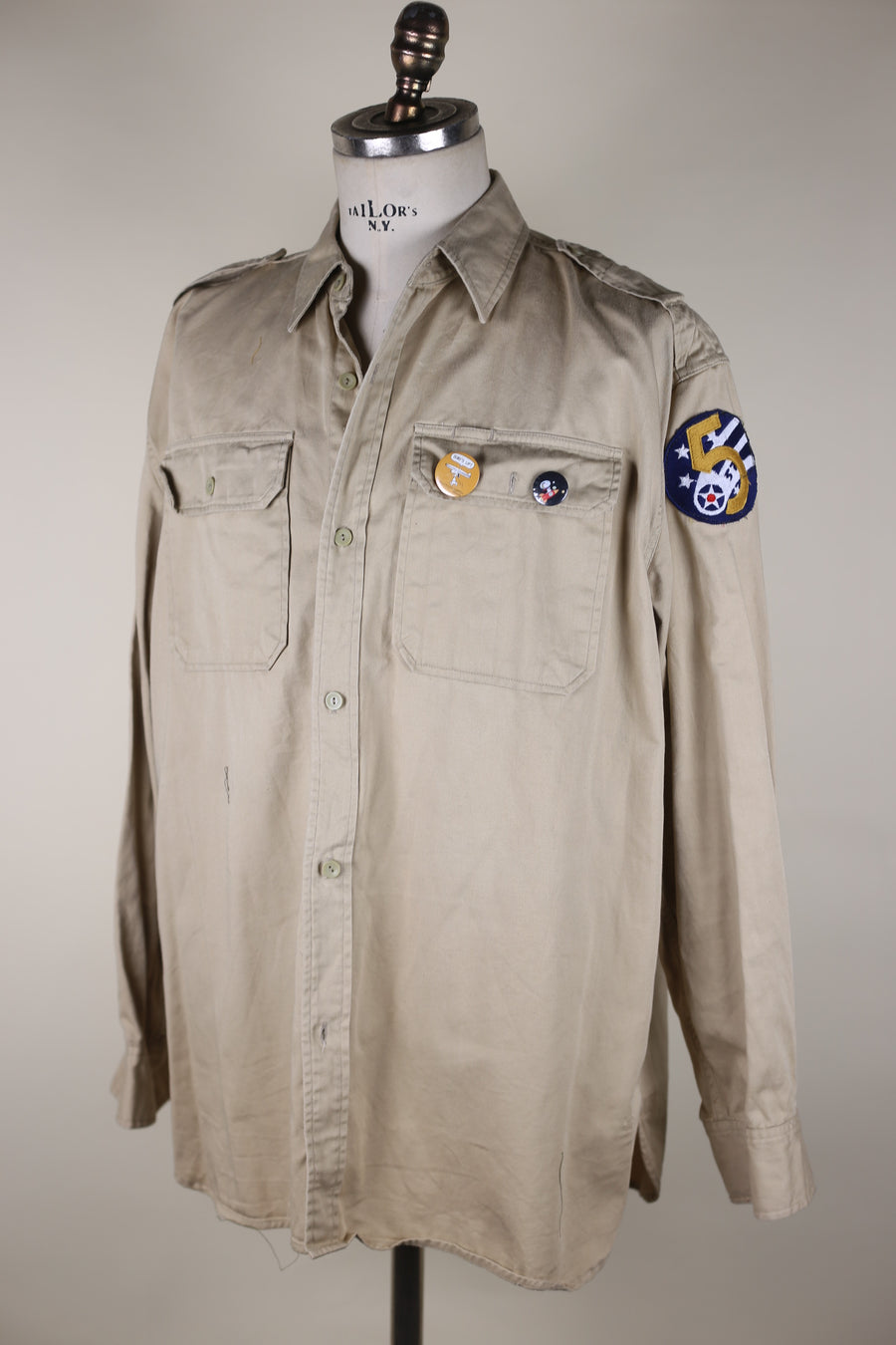 Camicia   Army  con ricamo Snoopy     - XL  -