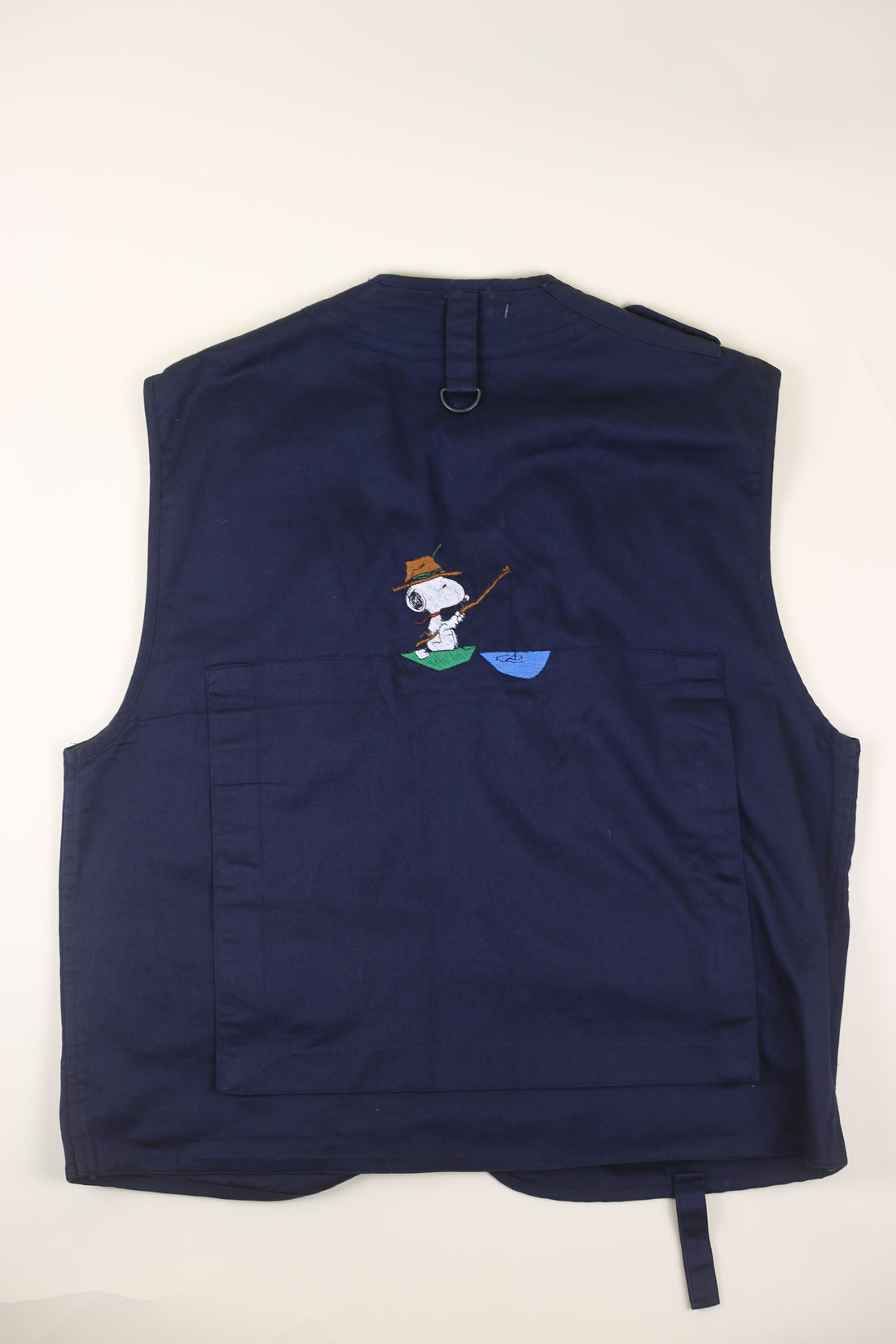 fishing vest with embroidery - M/L -