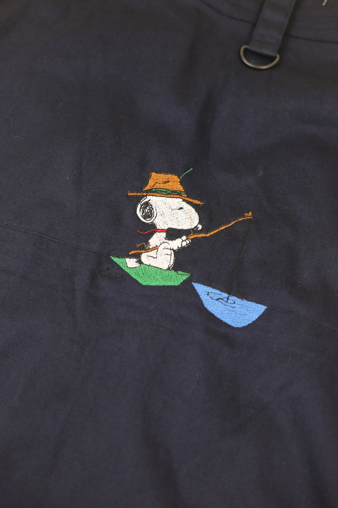 fishing vest with embroidery - M/L -