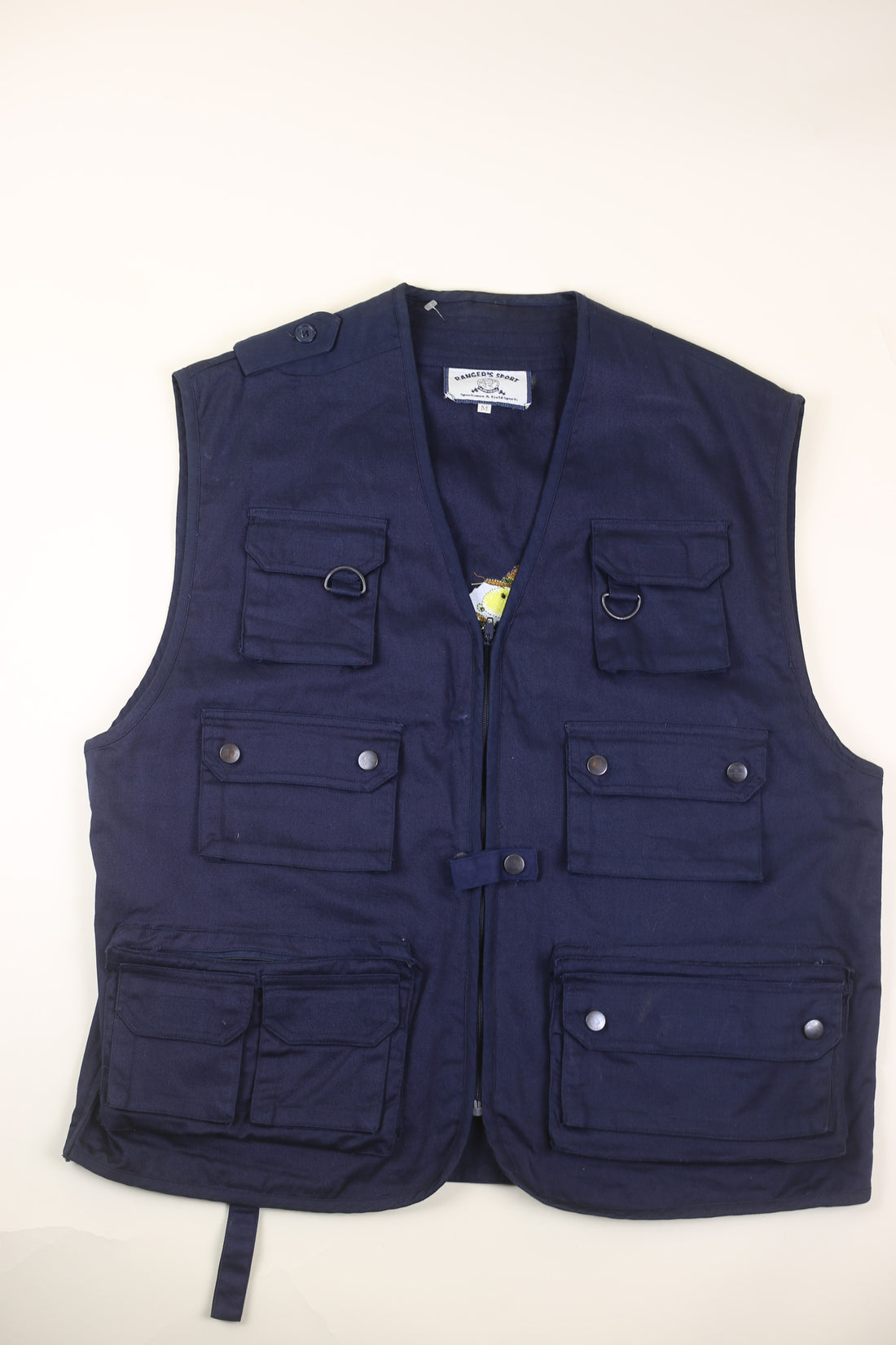 fishing vest with embroidery - M/L -