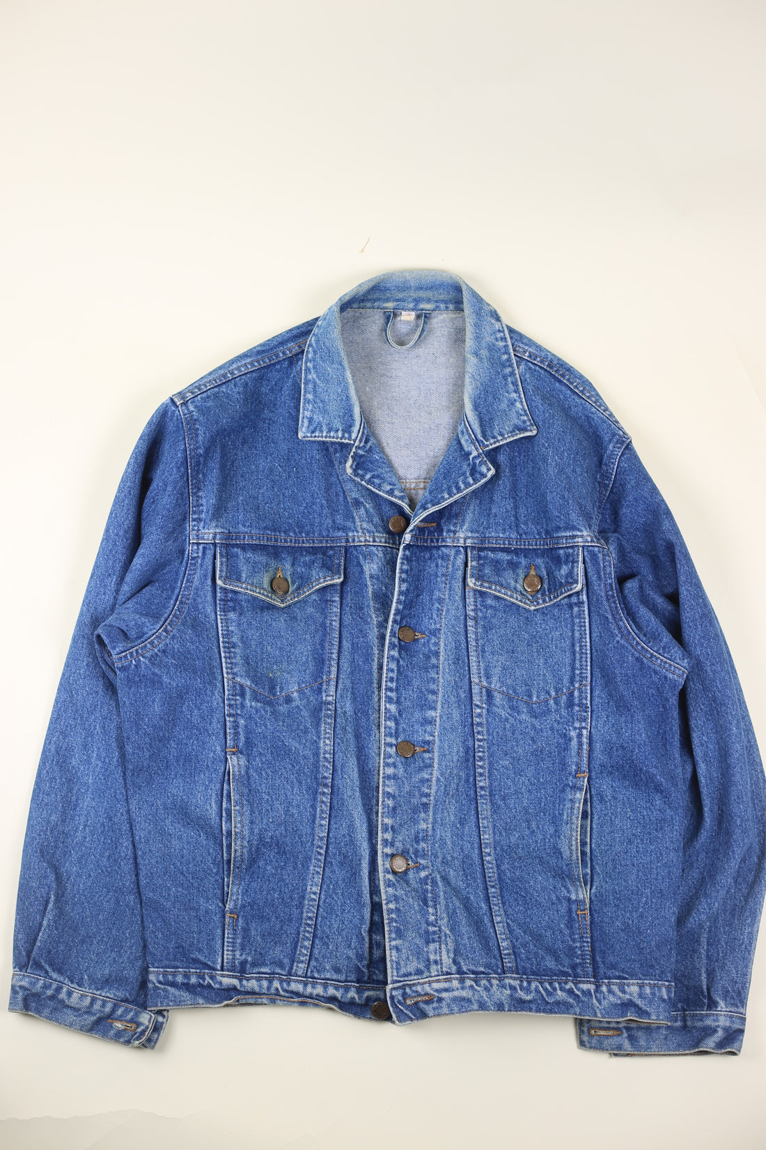 GIACCA DI JEANS vintage con ricamo Apache - M -