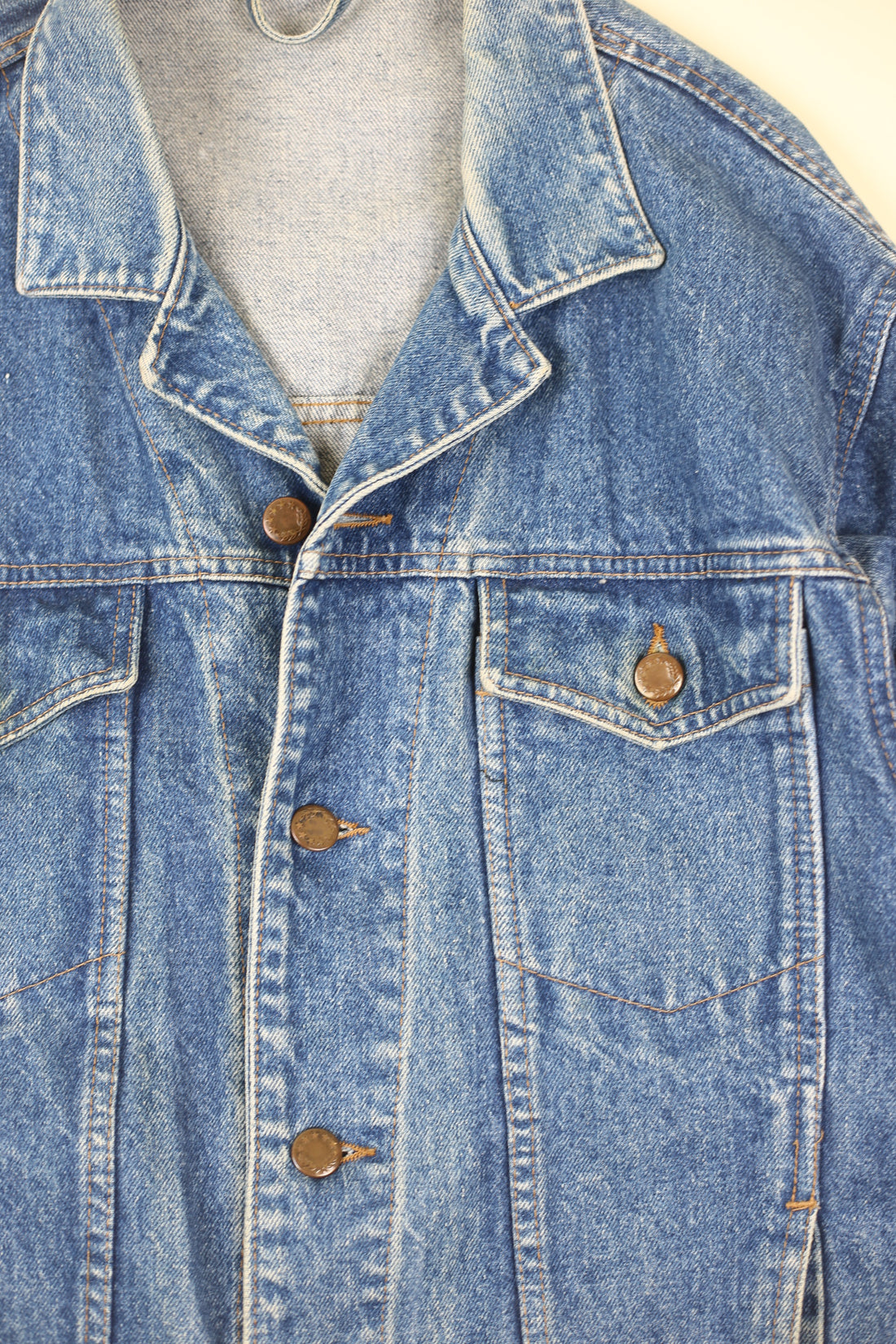 GIACCA DI JEANS vintage con ricamo Apache - M -