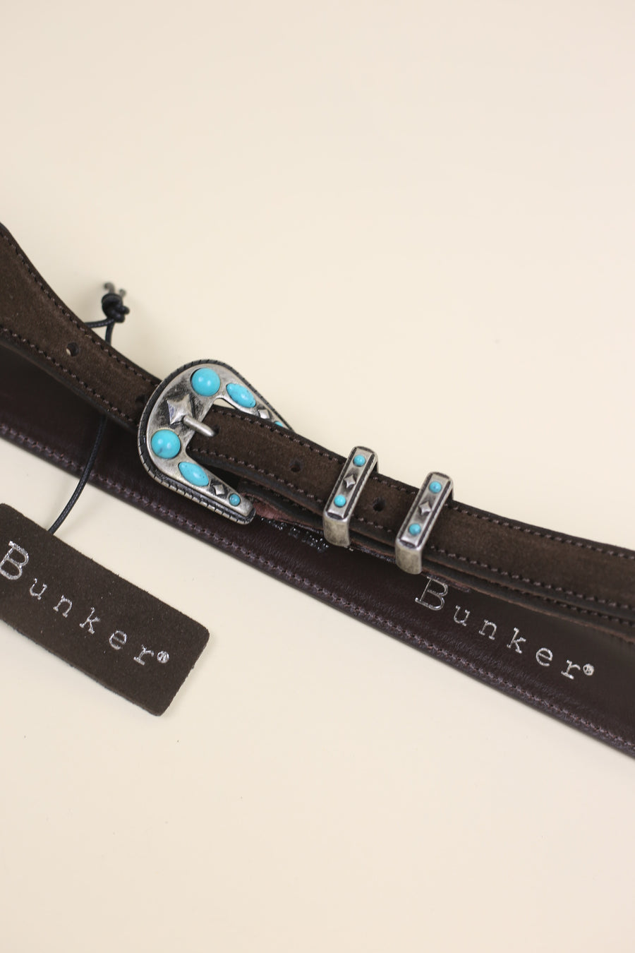 Navajo Suede Western Belt