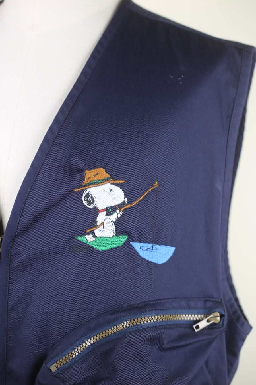 fishing vest  con ricamo -  XL  -