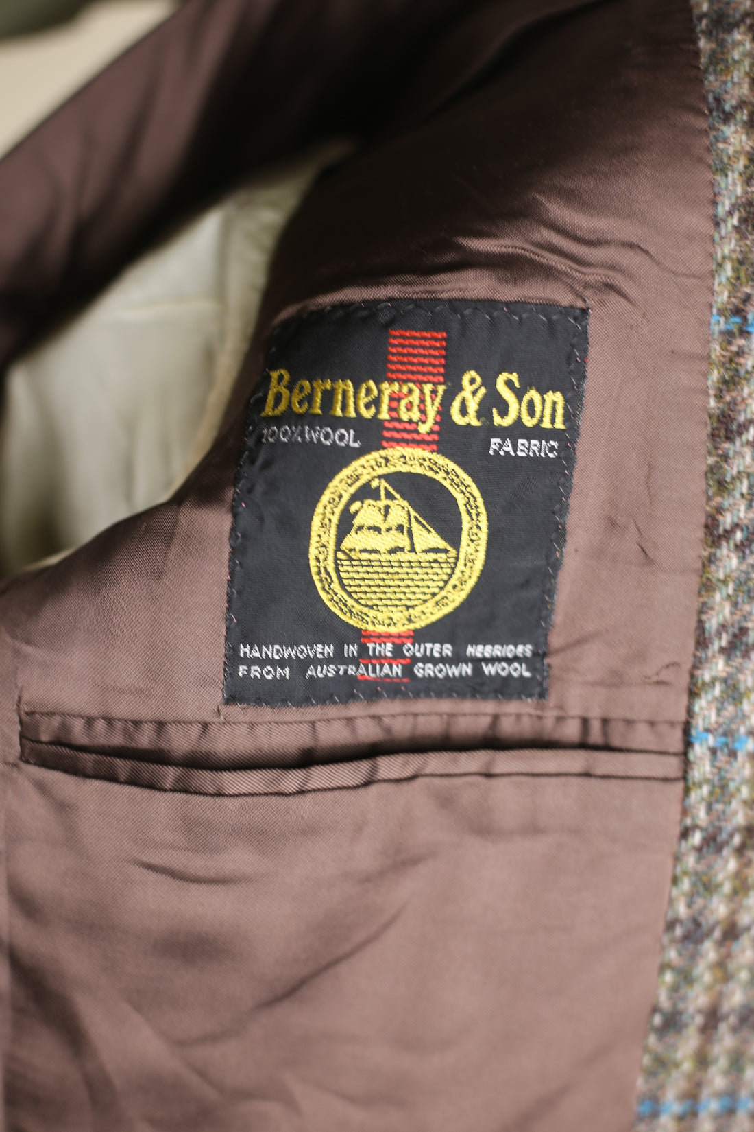 TWEED 100% WOOL jacket - S 46 48 it -