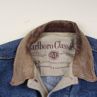 GIACCA DI JEANS vintage Marlboro Rodeo   -  L  -
