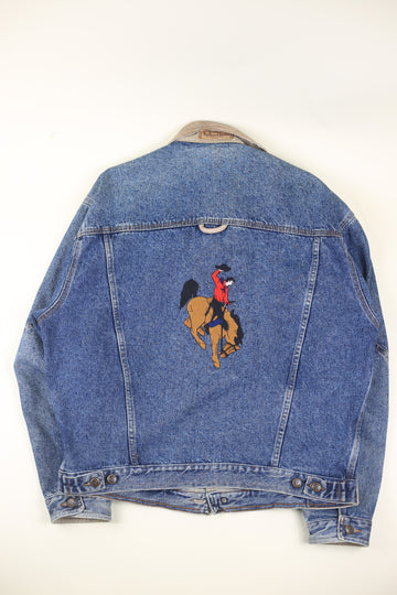 GIACCA DI JEANS vintage Marlboro Rodeo   -  L  -