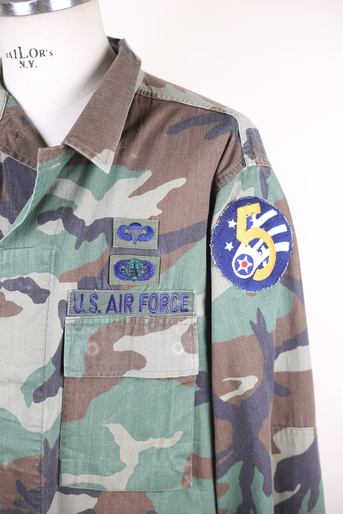 US Air Force Bdu Camouflage Jacket - XL - (Customizable)