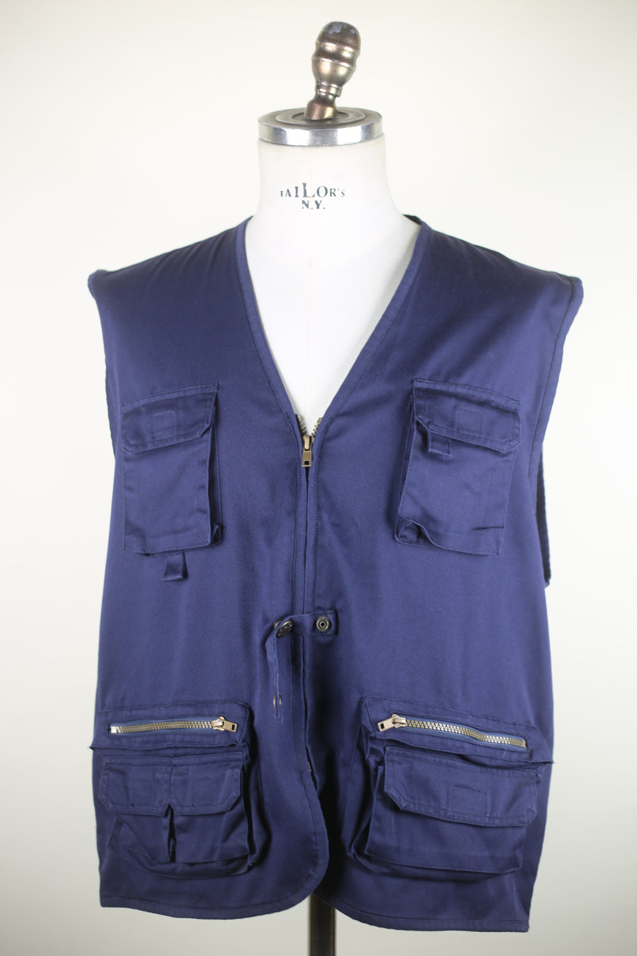 fishing vest with embroidery - M/L -