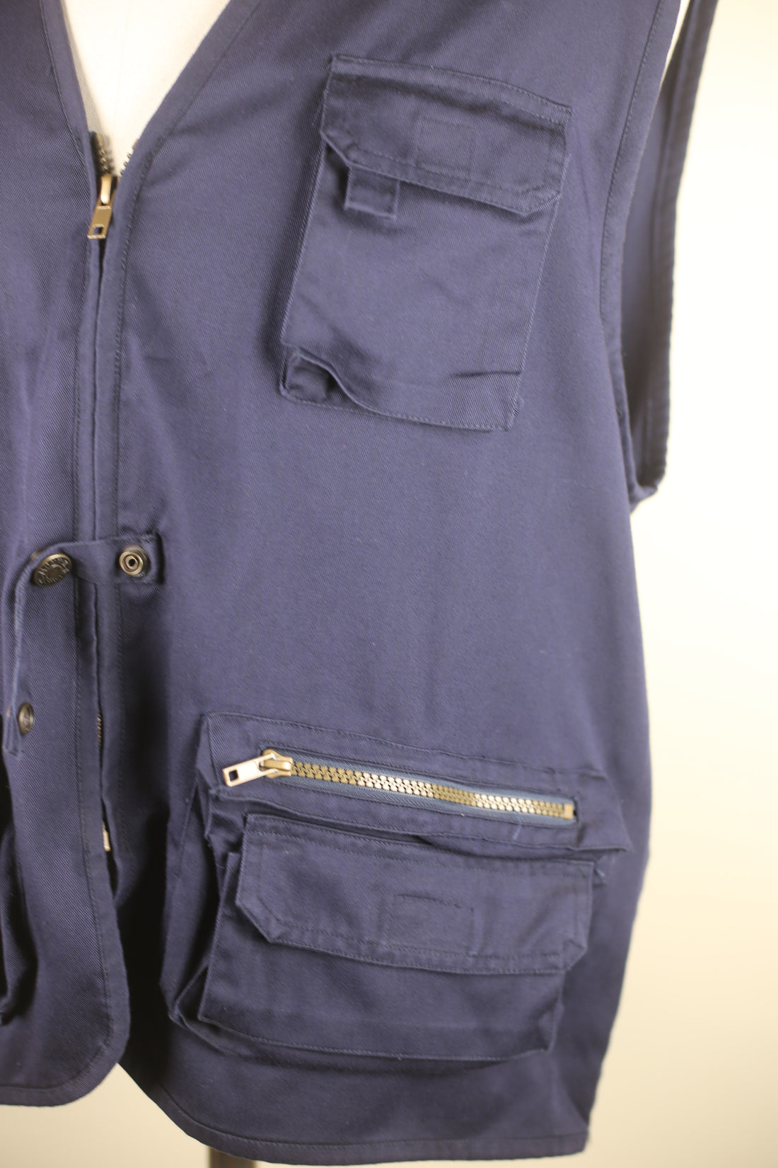 fishing vest with embroidery - M/L -