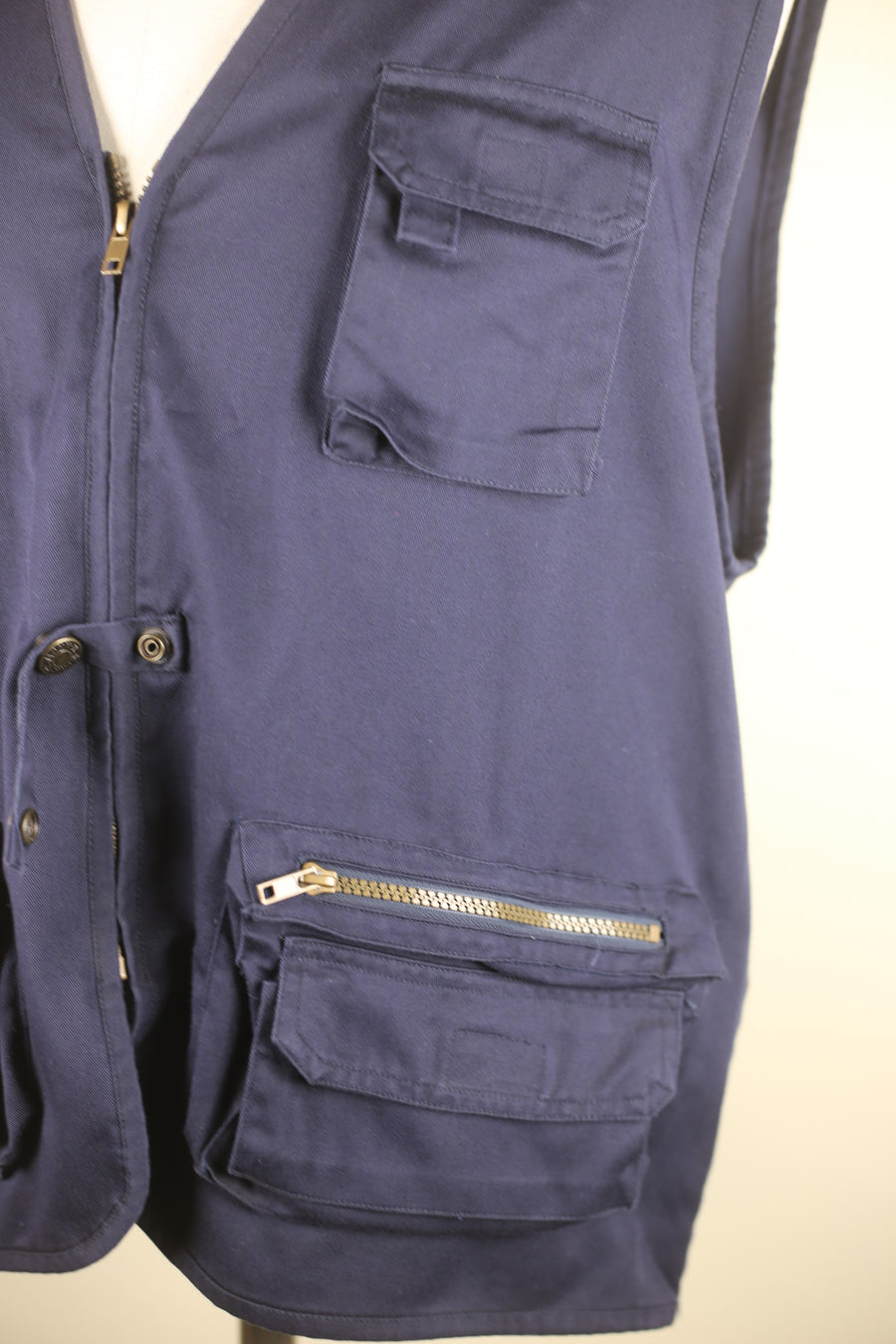 fishing vest with embroidery - M/L -