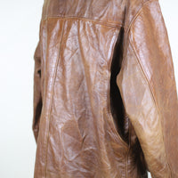 Giacca  in pelle vintage    - L -