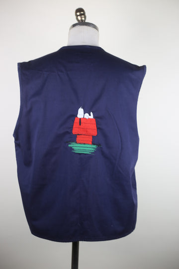 fishing vest with embroidery - M/L -